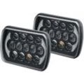 Paar rechteckige Sealed Beam-LED-Scheinwerfer mit Fern- und Abblendlicht-Blinker für Wrangler Yj Xj