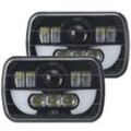 5 x 7 Zoll quadratischer 7 Zoll LED-Scheinwerfer 6500 k led High/Low-Blinker für Samurai Wrangler Off Road