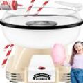 KESSER® Zuckerwattemaschine Set für dein zuhause - Mit 30x Zuckerwatte Stäbchen & Messlöffel - Retro Cotton Candy Maschine - Zuckerwatte Maschine Mit Zubehör - Höhe 22 cm - 500 W