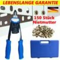 Profi Nietmutternzange Set Nietmaschine Gewinde Nuss Nieten M5 M6 M8 M10 M12 Werkzeug de