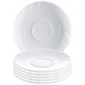 6 ARCOROC Untertassen Trianon White weiß 14,5 cm