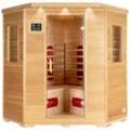 Home Deluxe - Infrarotkabine redsun xxl - 150 x 150 cm für 4 Personen Infrarotkabine Wärmekabine Infrarotsauna Sauna