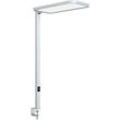 LED Tischklemmleuchte dotlux STUDIOButler Table, 80 W, 8800 lm, 4000 K, direkt/indirekt leuchtend, stufenlos dimmbar, Klemmweite 60 mm, Aluminium