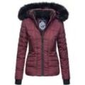 NAVAHOO Damen hochwertige Steppjacke Winterjacke mit edler Kunstfell- Kapuze Adele