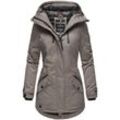 NAVAHOO Damen sportlicher Wintermantel Winter Kurzmantel mit Kapuze Avrille