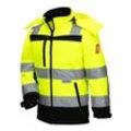 Warnschutz-Softshelljacke motion tex kids 7171KIDS neongelb/schwarz Nitras Gr.98/104