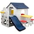 Children's Playhouse with Slide 1 Year Kids Garden Cottage Indoor Playhouse - bunt