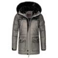 NAVAHOO Herren stylischer Winterjacke Wintermantel mit abnehmbarer Kapuze Luaan