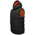 STONE HARBOUR Sportliche Herren Steppweste Outdoorweste mit abnehmbarer Kapuze Egoor