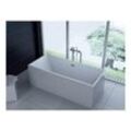 PureHaven freistehende Luxus Acryl-Badewanne 170x80cm elegant inkl. Siphon und Überlaufschutz leicht zu pflegende Oberfläche extra starker Rahmen Weiß - versch. Ausführungen