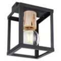 Lighting - HAGAR - Deckenleuchte Metall schwarz matt, 1x E27