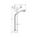 hansgrohe Brausenset Crometta 85 Multi/Unica Crometta 650mm chrom 27767000