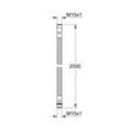 Grohe Metallbrauseschlauch 2 Meter, M15 x M15, chrom 28146000 28146000