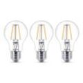 Philips LED-Lampe Classic E27 4,3W 2.700K klar 3er