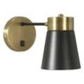 PR Home Luna Wandlampe schwarz/messing antik