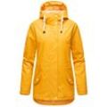 NAVAHOO Damen Warmer Regenjacke Wasserdichter Regenmantel mit Kapuze Oceans Heart