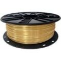 WhiteBOX 3D-Filament Seiden-PLA gelbgold mit Perlglanz 1.75mm 1000g Spule