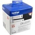 Brother PT Etiketten DK22251 rot/schwarz auf weiss 62mm x 15,24m Rolle