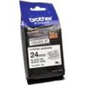 Brother P-Touch Band TZe-S251 schwarz auf weiß 24mm / 8m laminiert extra stark