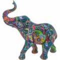 Elefantenfigur Figuren Blue Animal Elephant Abbildung 11x27x30cm 28715 - Signes Grimalt