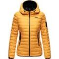 MARIKOO Damen Winterjacke Steppjacke mit kuschlig weichem Teddyfell Jaylaa