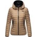 MARIKOO Damen Winterjacke Steppjacke mit kuschlig weichem Teddyfell Jaylaa