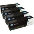 4 HP Toner CF210X-CF213A 131X 131A Multipack BK C M Y 4-farbig