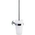 tesa® SMOOZ Toilettenbürste, verchromt, inkl. Klebelösung, starker Halt, B 95 x T 135 x H 395 mm