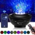 Led Galaxy Projektor Licht Sternenhimmel Stern Bluetooth Musik Nachtlicht + Fernbedienung Fantablau