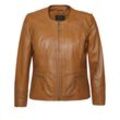 Bikerjacke JCC "731-II" Gr. 46, braun (cognac) Damen Jacken