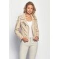 Lederjacke MAZE "Blackridge" Gr. L, beige (cream) Damen Jacken