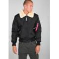 Bomberjacke ALPHA INDUSTRIES "INJECTOR III" Gr. XS, schwarz Herren Jacken