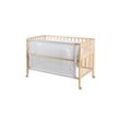 roba Room Bed 'safe asleep®', ca. 60 x 120 cm 'Sternenzauber', Beistellbett inkl. Ausstattung, natur