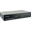 Schwaiger 8-Port Netzwerkswitch NWSW8 011 schwarz, Metallgehäuse, bis zu 1000 Mbit/s