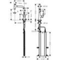 hansgrohe Spültischmischer 240 Metris Select M71 Ausziehauslauf 1jet sBox chrom 73802000