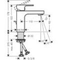 hansgrohe Waschtischmischer 100 Vernis Shape chrom 71561000