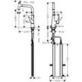 hansgrohe Spültischmischer 300 Talis Select M51 Ausziehauslauf 1jet sBox chrom 73853000