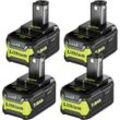 Pdstation - 4Pack P108 18V 7.0 Ah Li-Ion Ersatzbatterie für Ryobi Akku One-Akku P108 P107 P105 P104 P103 P102 RB18L50 RB18L40 RB18L25