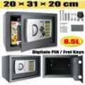 Dayplus - 8.5L Elektronisch Safe Tresor mit Zahlencode + Notschlüssel Geld Möbel Tresor de