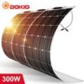 3x 100W Solarpanel 12v Flexibles Monokristallines Solarmodul für Haus/Wohnwagen/Van/Boot/Batterie/Garten