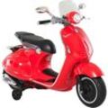 Homcom - Elektrofahrzeug, Kinderfahrzeug, Kindermotorrad, Elektro-Motorrad mit MP3-Musik Beleuchtung, 3-6 Jahre, pp, Rot, 108 x 49 x 75 cm