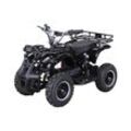 Elektro-Kinderquad Torino, 1000 Watt, Pocket-Quad mit Scheibenbremsen, 25 km/h, 3 x 12-Volt-Batterie (Schwarz)