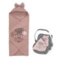 Hauck Fußsack Snuggle N Dream - Disney - Minnie Mouse Rose, Baby Einschlagdecke Kuscheldecke für Babyschale Maxi Cosi, Kinderwagen, rosa