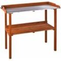 Dema - Pflanztisch Pflanzentisch Gärtnertisch Blumentisch 103x48x96 Massiv-Holz Antik