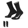 NikeCourt Multiplier Cushioned Tennis-Crew-Socken (2 Paar) - Schwarz