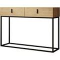 Garderobenmöbel Dielenmöbel Flurmöbel Industrial Stil Sideboard Kommode TV-Möbel Gestell Stahl Schwarz Matt und Safir farbe 120x83,6x36,8cm Modell