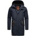 STONE HARBOUR Herren Modischer Wintermantel Winterparka mit Teddyfell Futter Ragaan