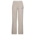 LASCANA Loungehose beige Gr. 32/34 für Damen. Mit Kontrastdetails, Stickerei. Bequem. Nachhaltig.