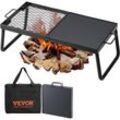 Vevor bbq Gills Holzkohlegrill Klappgrill Tischgrill 570 x 285 x 230 mm, 6 kg Belastbar Tragbarer Reisegrill Outdoor Campinggrill 300 ℃, Grillgitter