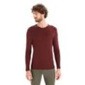 Icebreaker Merino 175 Everyday Thermo-Langarmshirt mit Rundhalsausschnitt - Mann - Espresso - Größe XL